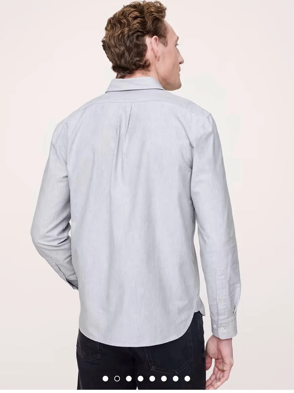 Banana Republic Light grayMen’s Button-Down Shirt